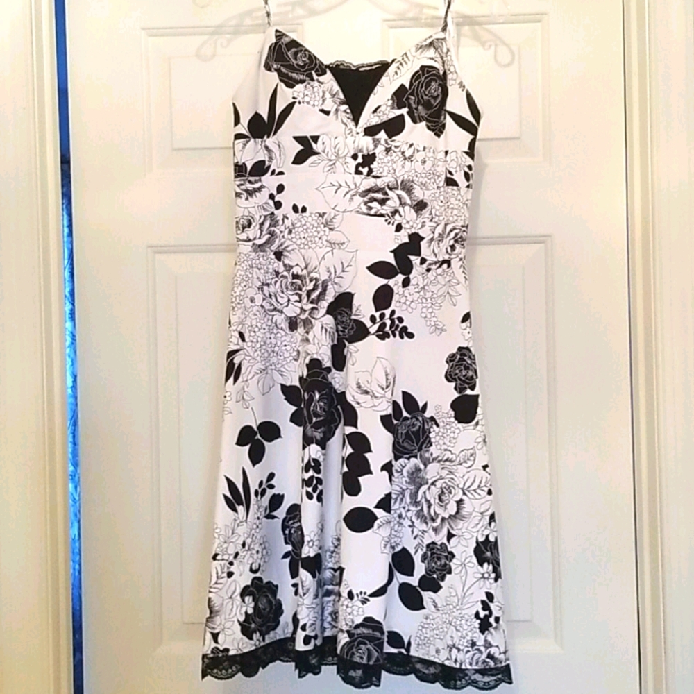 Black and white sun dress